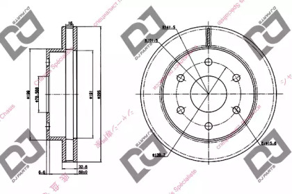 Тормозной диск DJ PARTS BD1204